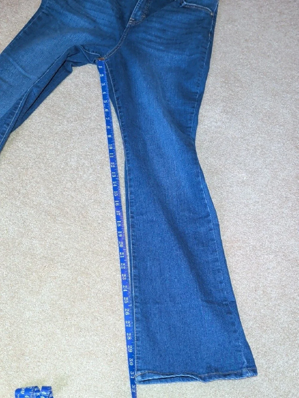 Style & Co. Boot Leg Jeans in Dark Blue Denim